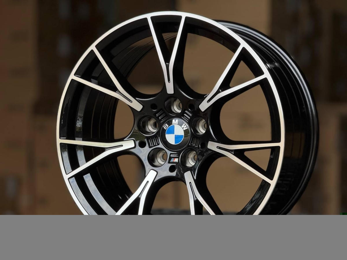 BMW D7046 R18 8, 9J ET30, 35 5x120 DIA72.6 GLOSS BLACK FACE