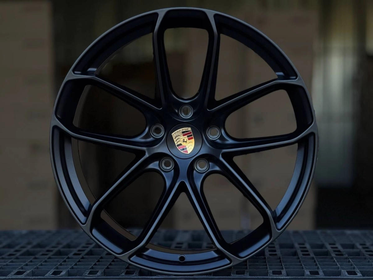 PORSCHE YF5593 FlowForming R21 11J ET50 5x130 DIA71.6 MATTE BLACK