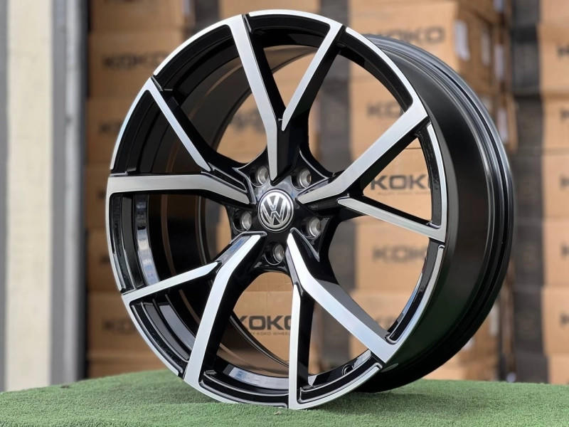 VOLKSWAGEN 5499 R18 7.5J ET38 5x112 DIA57.1 GLOSS BLACK FACE
