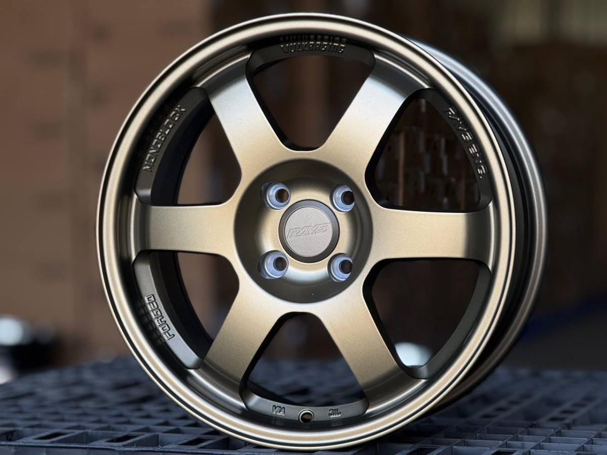 RAYS TE37 ZS076 R16 7J ET40 4x100 DIA73.1 BRONZE