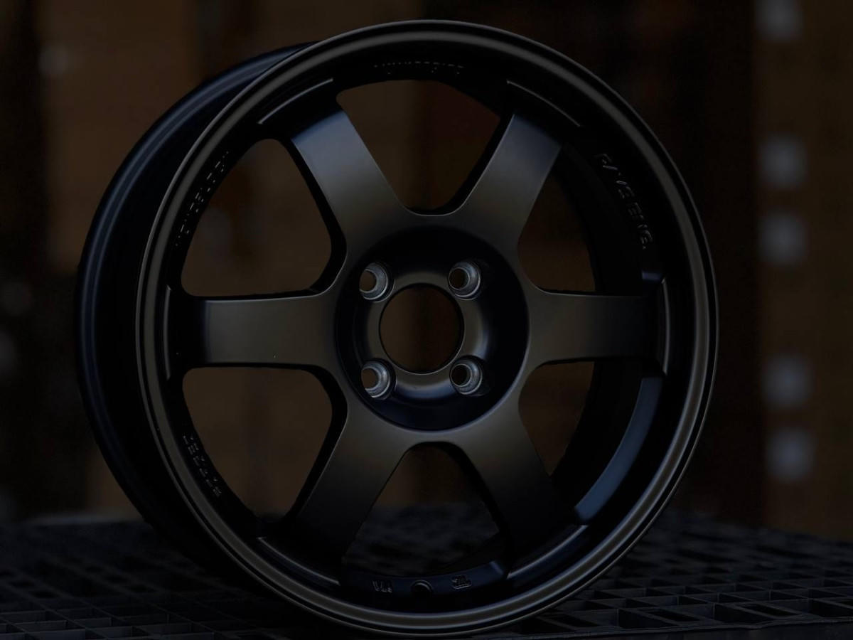 RAYS TE37 ZS076 R16 7J ET40 4x100 DIA73.1 MATTE BLACK
