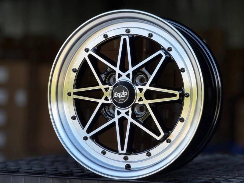 WORK EQUIP 8008 R14 5.5J ET20 4X98 DIA73.1 GLOSS BLACK FACE