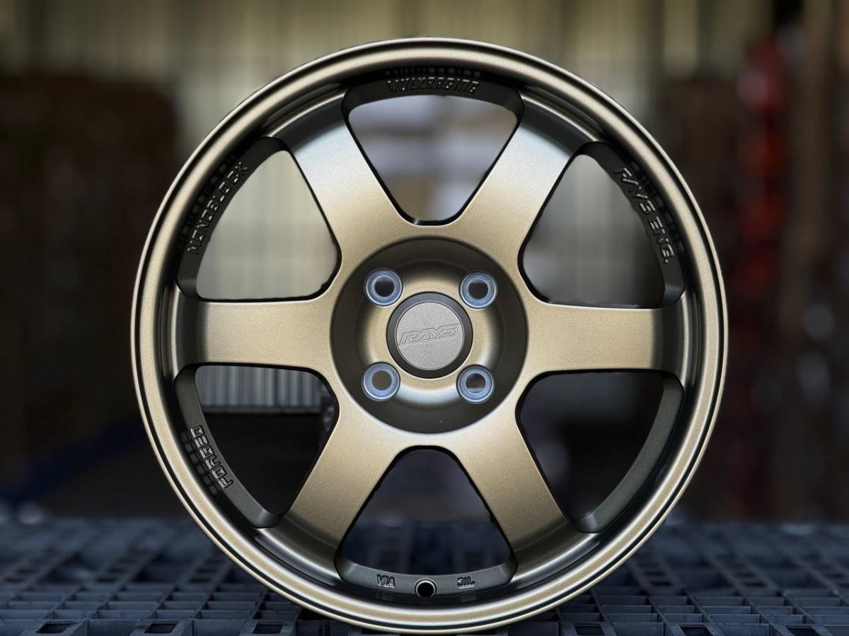 RAYS TE37 ZS076 R16 7J ET40 4x100 DIA73.1 BRONZE